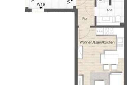 Wohnung zum Mieten in Bad Vilbel 985 € 49 m² 2 zimmer