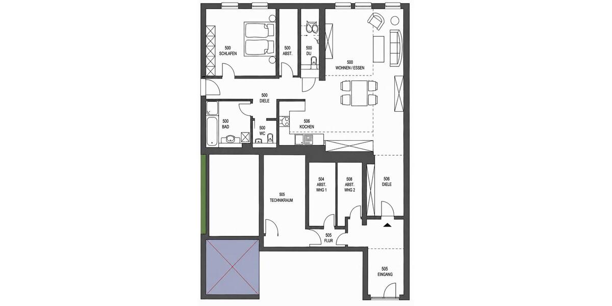 Erdgeschoßwohnung Offenbach am Main Hafen - 3 Zimmer, 110 m&sup2;, 650.000&euro; | Angebot:27209618