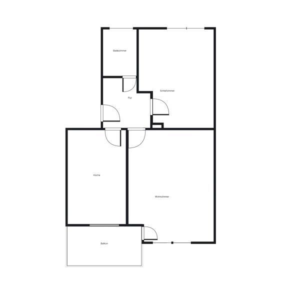 Kurzfristiger Einzug möglich - 2-Zimmer-Wohnung mit Tageslichtbad zimmer