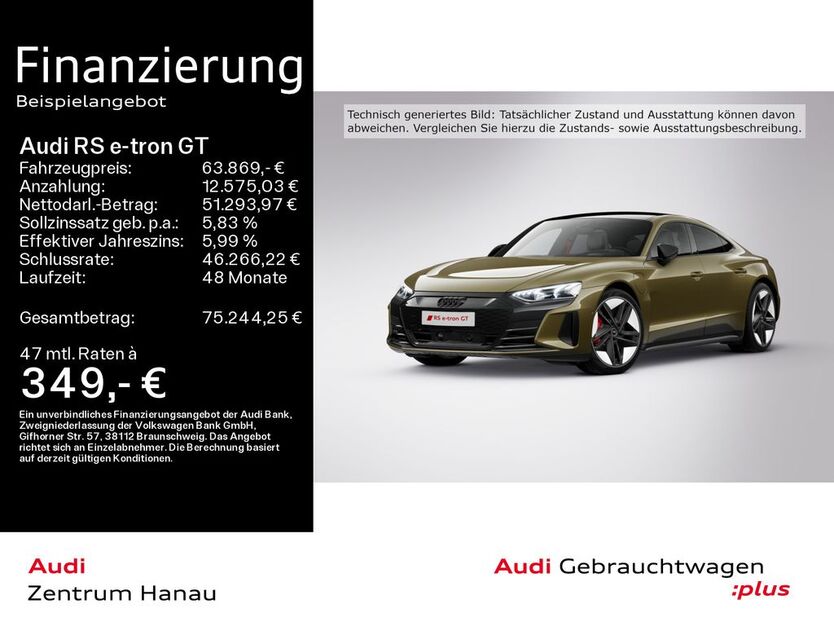 Audi RS e-tron GT 38.500 km 63.869 € Hanau 63452