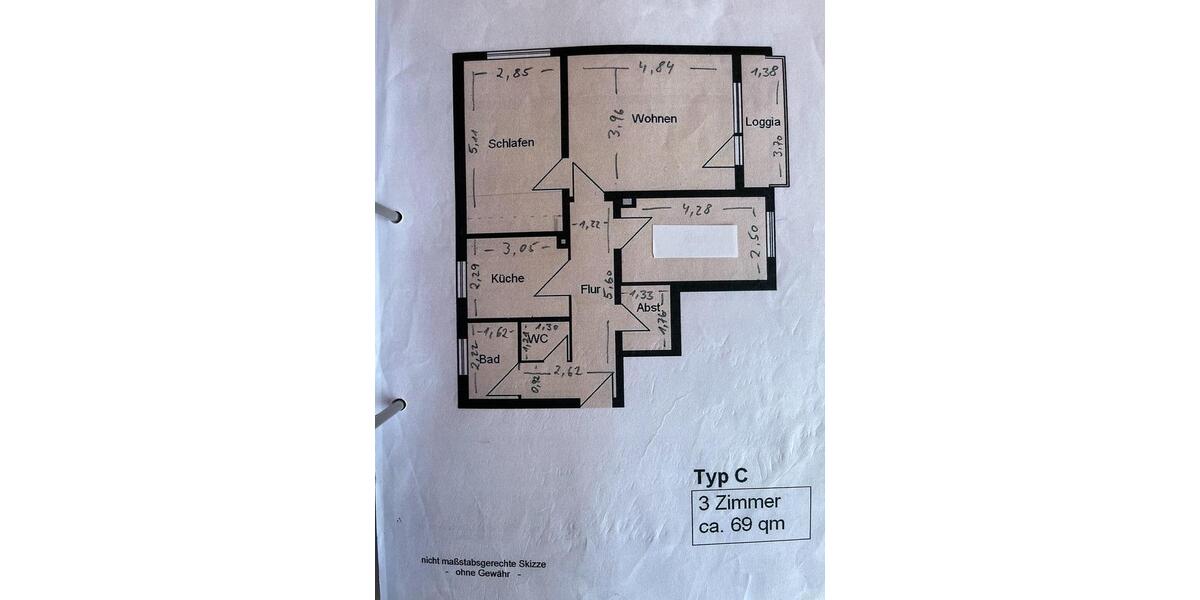 Etagenwohnung Bad Homburg vor der Höhe Gonzenheim - 3 Zimmer, 69 m&sup2;, 335.000&euro; | Angebot:26182960