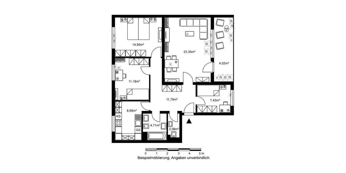 Für eine modernisierte Familienwohnung suchen wir neue Mieter! 4 zimmer