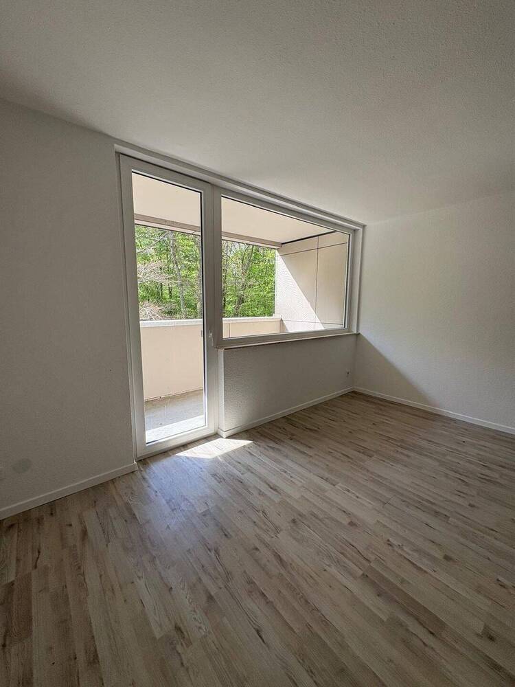 NEURENOVIERTE 1,5-Zimmer-Wohnung MIT BALKON UND WALDBLICK