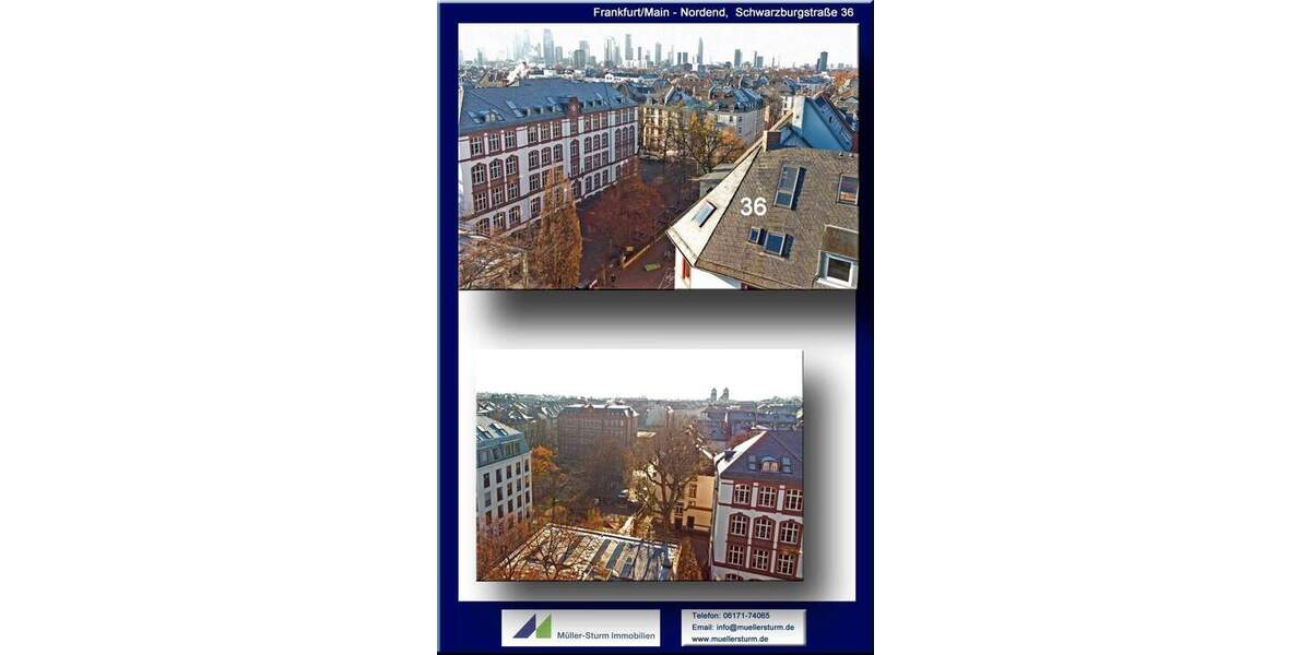 Etagenwohnung Frankfurt am Main Nordend-Ost - 3 Zimmer, 80 m&sup2;, 650.000&euro; | Angebot:26824895