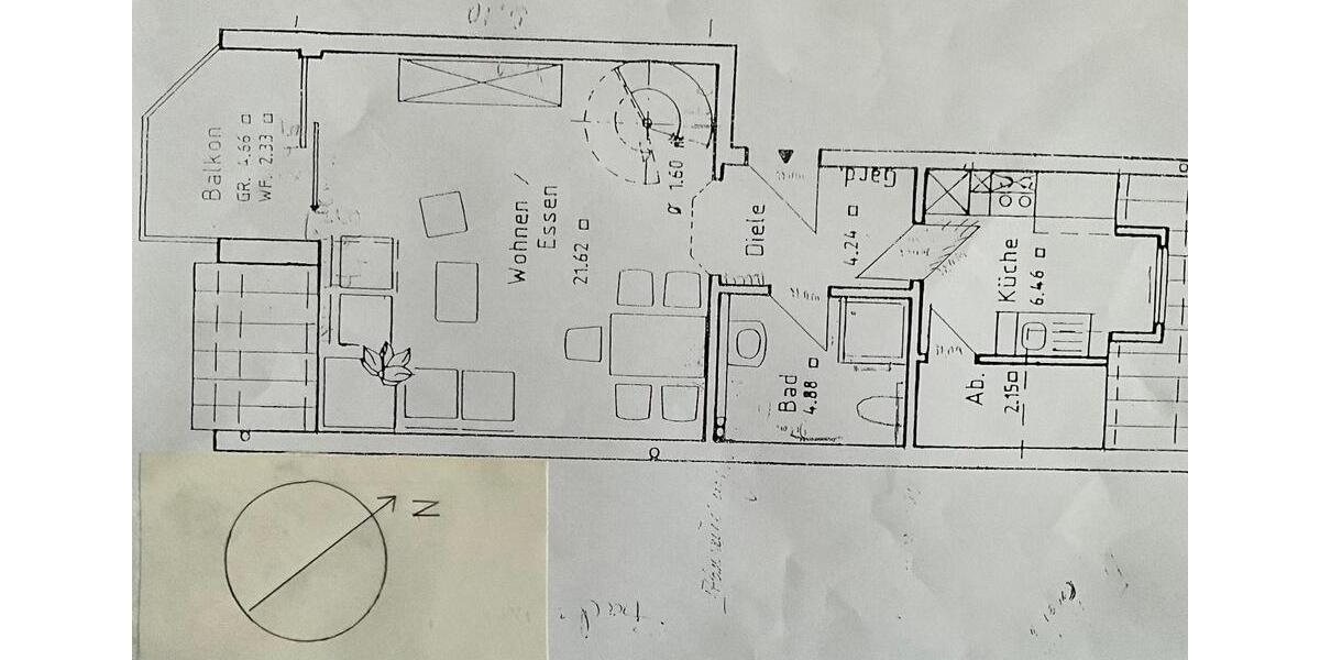 Maisonettenwohnung Hanau Groß-Steinheim - 2 Zimmer, 55 m&sup2;, 275.000&euro; | Angebot:26868815