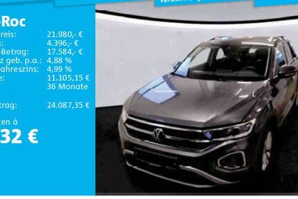 VW T-Roc 90.200 km 21.980 &euro; Frankfurt 60326