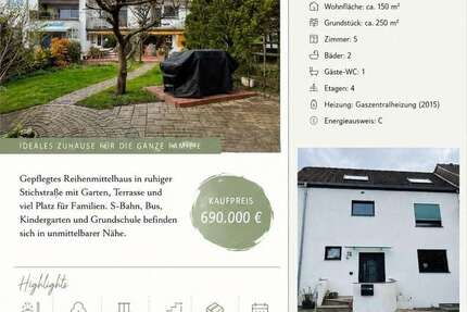 Haus Oberursel - 5 Zimmer, 155 m&sup2;, 690.000&euro; | Angebot:26996969