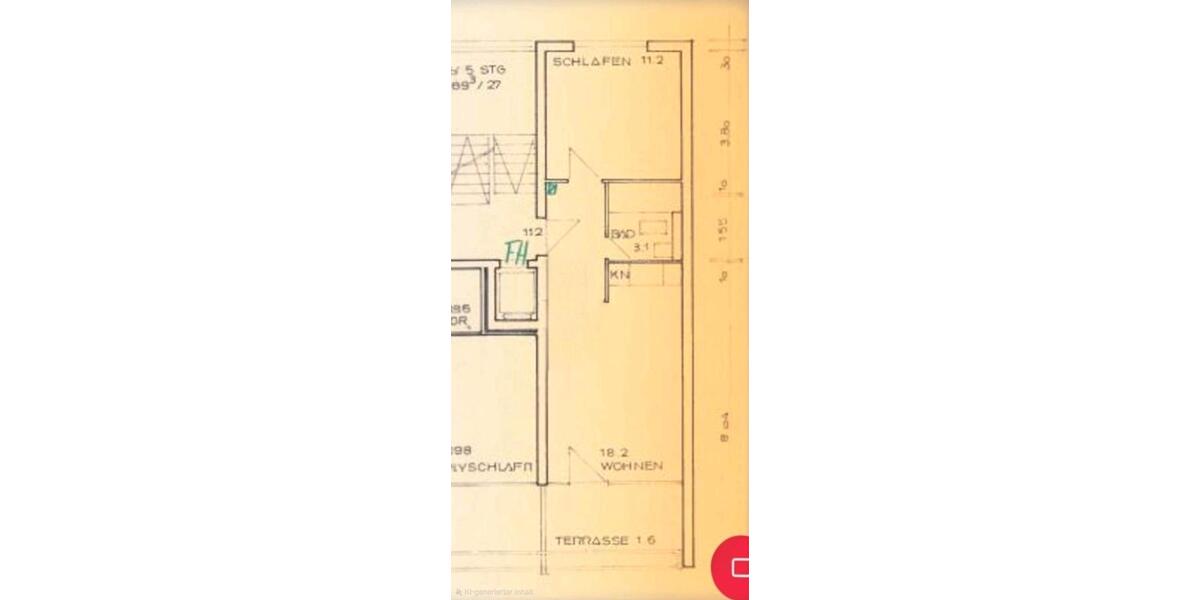 Etagenwohnung Frankfurt am Main Nied - 2 Zimmer, 41 m&sup2;, 189.000&euro; | Angebot:26283282
