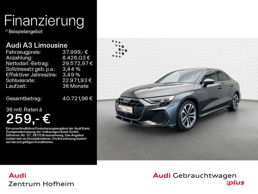 Audi A3 28.755 km 37.999 € Hofheim 65719