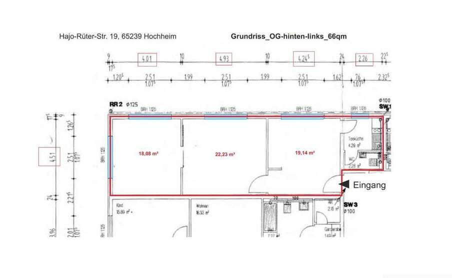 Büro in Hochheim am Main 550 € 66 m²