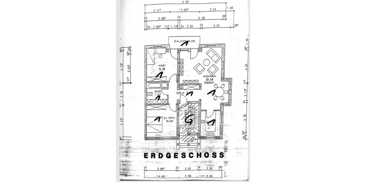 Erdgeschoßwohnung Kleinostheim - 3 Zimmer, 92 m&sup2;, 370.000&euro; | Angebot:25845988