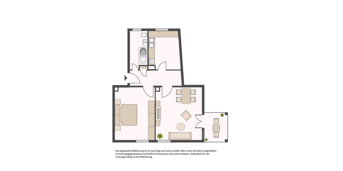 Etagenwohnung Darmstadt Bessungen - 2 Zimmer, 45 m&sup2;, 585&euro; | Angebot:26190183
