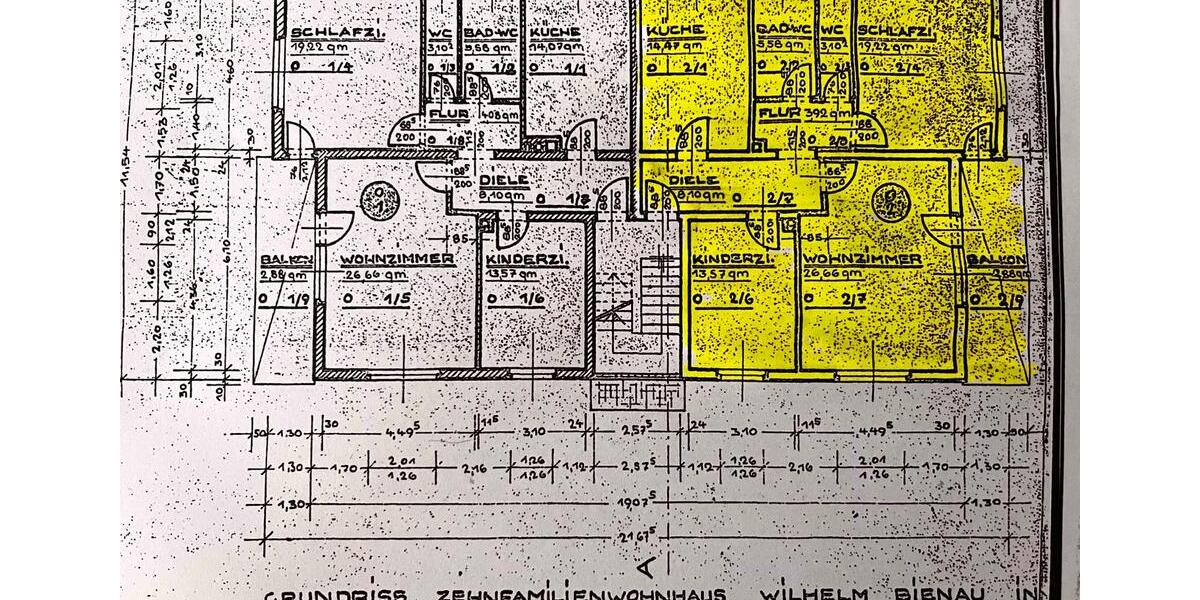 Etagenwohnung Bruchköbel - 3 Zimmer, 98 m&sup2;, 240.000&euro; | Angebot:26182961