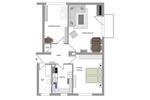 Etagenwohnung Frankfurt am Main Niederrad - 3 Zimmer, 64 m&sup2;, 1.174&euro; | Angebot:26227399