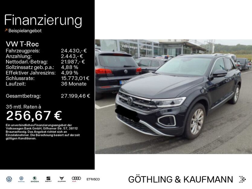 VW T-Roc 42.231 km 24.430 € Kelkheim 65779