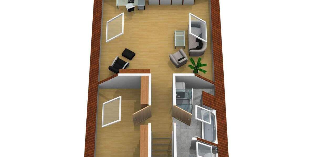 Lichtdurchflutete Wohnung mit viel Platz (zus. im DG) und Sonnenloggien 4 zimmer