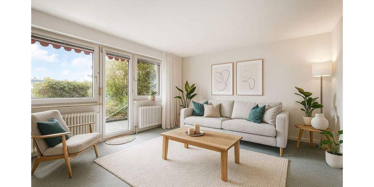 Helle 2-Zimmer-Wohnung mit sonniger Terrasse und Tiefgaragenstellplatz 2 zimmer