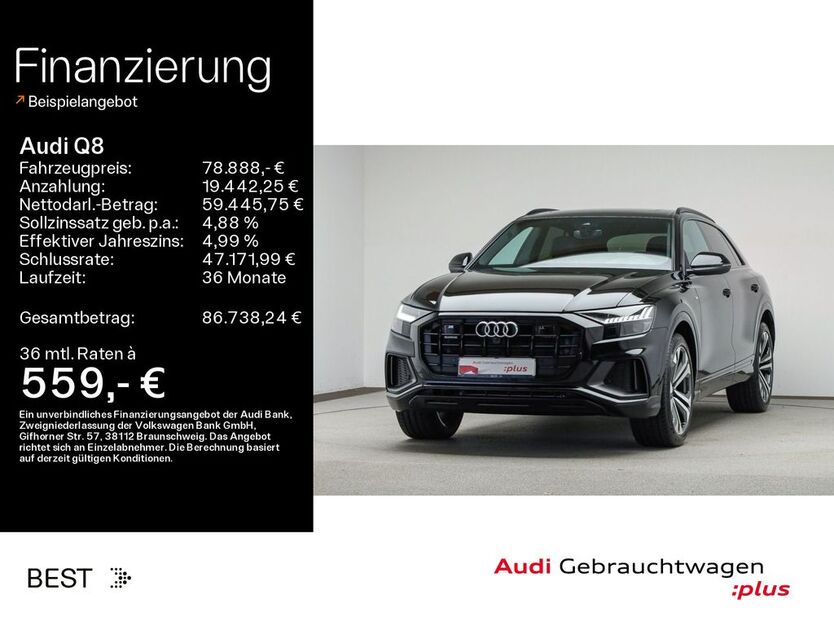 Audi Q8 28.300 km 78.888 € Mühlheim 63165