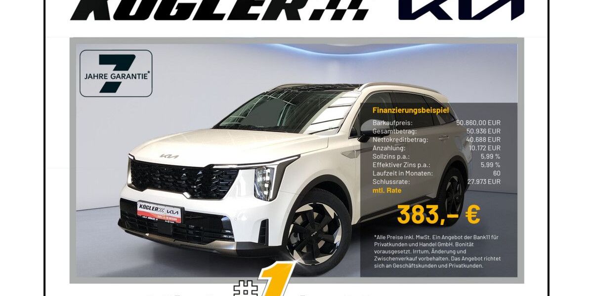 Kia Sorento 24.551 km 50.860 &euro; Rosbach | Frankfurt Nord 61191