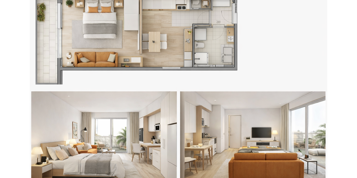 Wohnung zum Mieten in Darmstadt 780 € 28 m² 1 zimmer