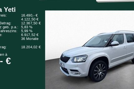 Skoda Yeti 92.516 km 16.490 &euro; Rödermark 63322
