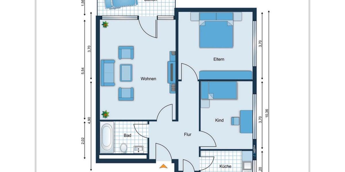 Exklusive 3-Zimmer-Wohnung mit Balkon – Erstbezug nach Sanierung 3 zimmer