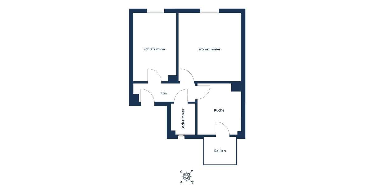 Etagenwohnung Frankfurt am Main Sachsenhausen - 2 Zimmer, 41 m&sup2;, 257.000&euro; | Angebot:25835724