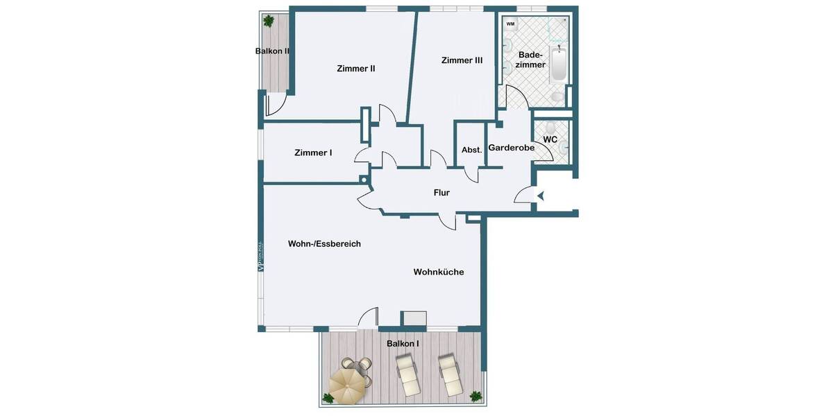 Etagenwohnung Frankfurt am Main Nordend-Ost - 3 Zimmer, 127 m&sup2;, 950.000&euro; | Angebot:26139135