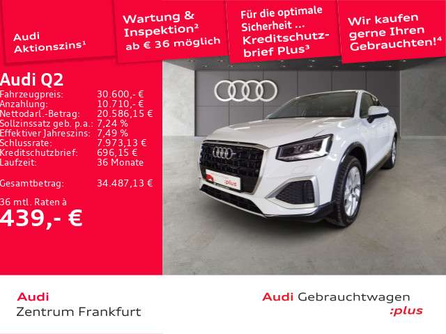 Audi Q2 10.069 km 30.600 &euro; Frankfurt am Main 60314