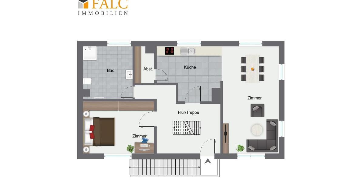 Etagenwohnung Rosbach vor der Höhe - 3 Zimmer, 109 m&sup2;, 1.250&euro; | Angebot:25054647