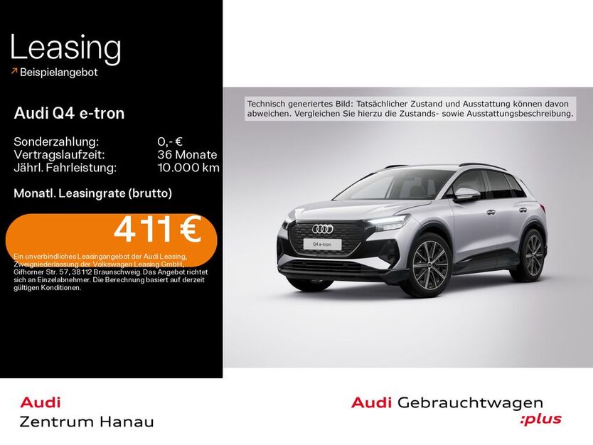 Audi Q4 e-tron 8.900 km 45.499 € Hanau 63452