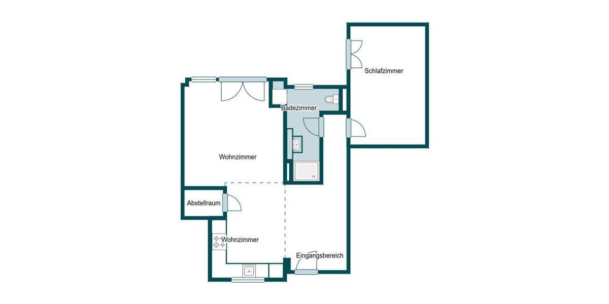 Etagenwohnung Weiterstadt Gräfenhausen - 2 Zimmer, 71 m&sup2;, 290.000&euro; | Angebot:25096290