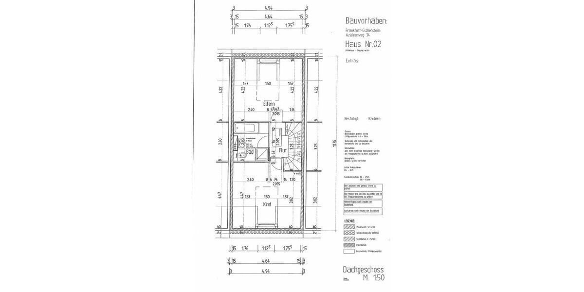Reihenhaus Frankfurt am Main Eschersheim - 4 Zimmer, 102 m&sup2;, 590.000&euro; | Angebot:26857816