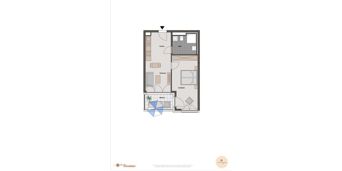 Etagenwohnung Langen - 2 Zimmer, 52 m&sup2;, 850&euro; | Angebot:26780407