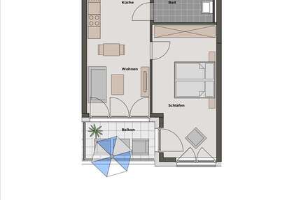 Wohnung Langen - 2 Zimmer, 52 m&sup2;, 850&euro; | Angebot:26780407