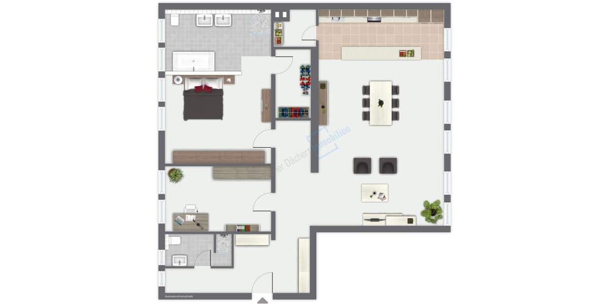 Etagenwohnung Darmstadt - 3 Zimmer, 146 m&sup2;, 1.545&euro; | Angebot:25796999