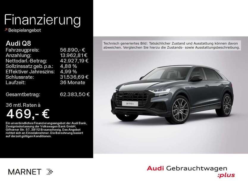 Audi Q8 99.893 km 56.890 € Bad Nauheim 61231
