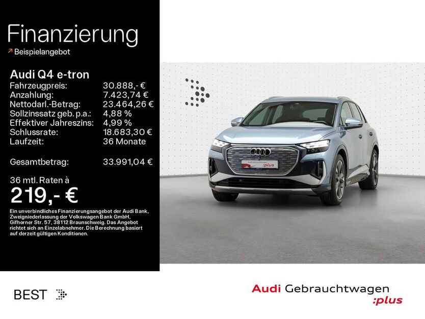 Audi Q4 e-tron 56.500 km 30.888 € Mühlheim 63165