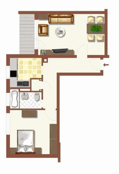 Etagenwohnung Offenbach am Main Buchrain - 2 Zimmer, 58 m&sup2;, 630&euro; | Angebot:26244065