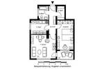 Etagenwohnung Hanau Nordwest - 2 Zimmer, 53 m&sup2;, 497&euro; | Angebot:26768215