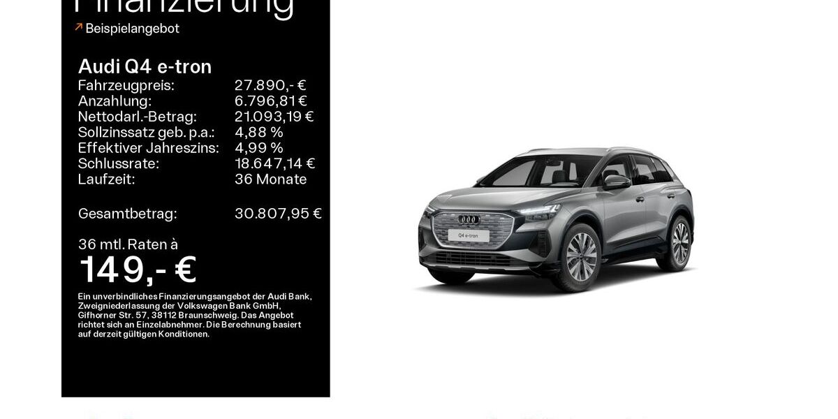 Audi Q4 e-tron 91.230 km 27.890 &euro; Hofheim 65719