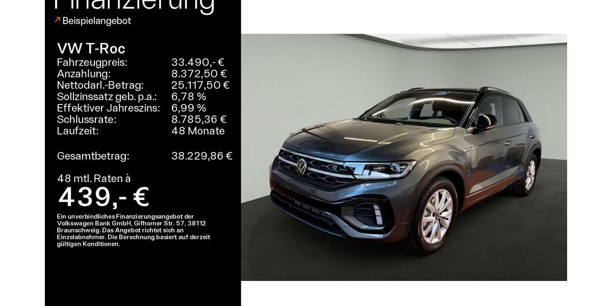VW T-Roc 8.900 km 33.490 &euro; Kelkheim 65779