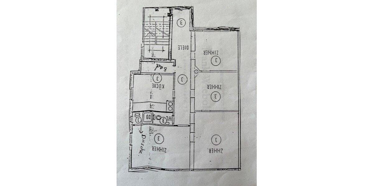 Etagenwohnung Frankfurt am Main Eschersheim - 4 Zimmer, 86 m&sup2;, 430.000&euro; | Angebot:26251314