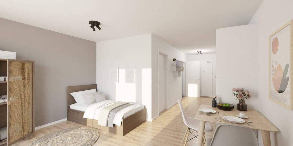 Moderne und energieeffiziente Wohnung 1 zimmer