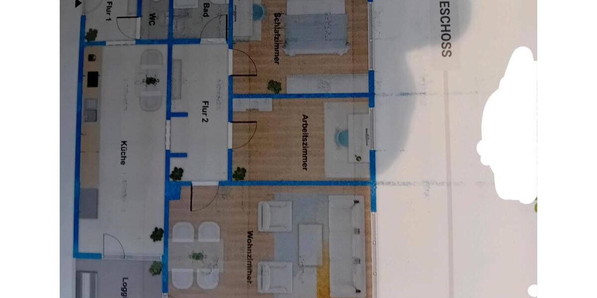 Etagenwohnung Langenselbold - 3 Zimmer, 82 m&sup2;, 900&euro; | Angebot:26237997