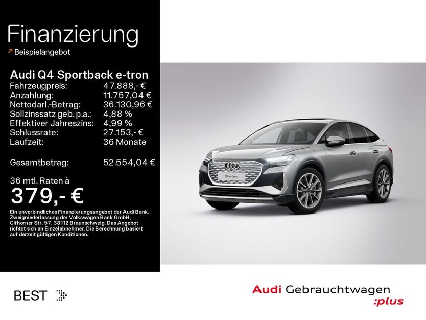Audi Q4 e-tron 20.150 km 47.888 € Mühlheim 63165