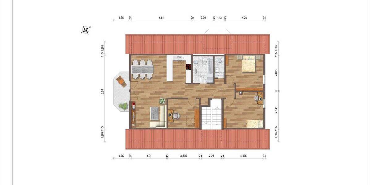 Etagenwohnung Rodenbach Niederrodenbach - 4 Zimmer, 96 m&sup2;, 319.000&euro; | Angebot:26806154