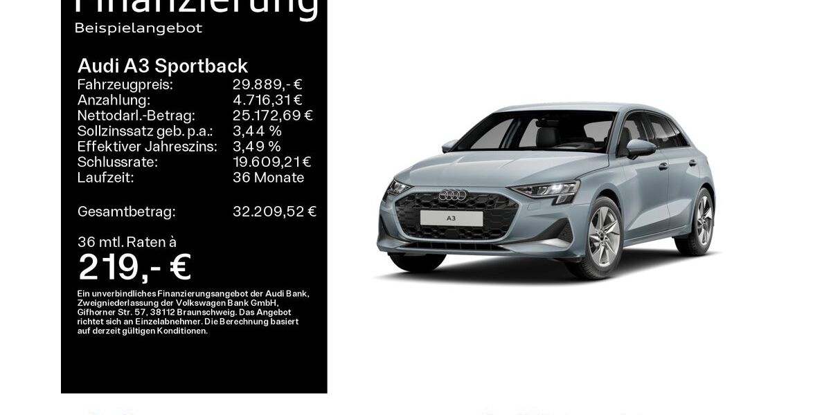 Audi A3 23.400 km 31.889 &euro; Hanau 63452