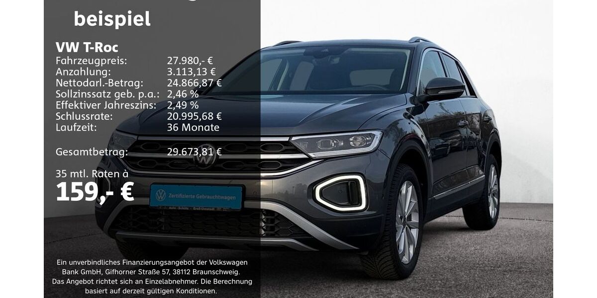 VW T-Roc 2.759 km 27.980 &euro; Groß-Umstadt 64823
