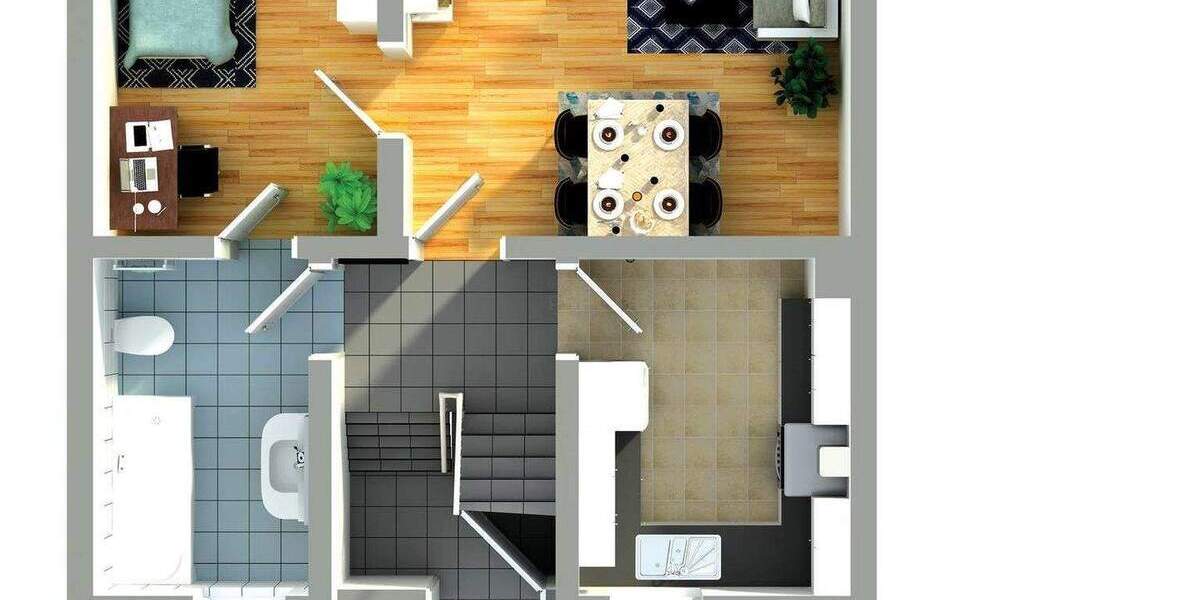 Doppelhaushälfte Roßdorf - 4 Zimmer, 84 m&sup2;, 199.000&euro; | Angebot:25677955